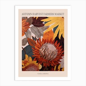 Fall Botanicals Gaillardia 1 Poster Art Print