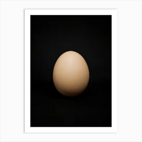 Kitchen Art: The "Egg" On A Black Background! Art Print