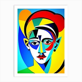 Abstract Portrait Of A Woman Art Print