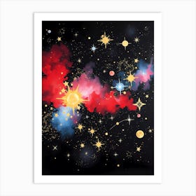 Galaxy Canvas Art Art Print