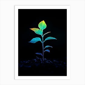 Neon Plant 28 Art Print