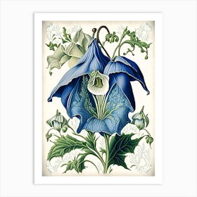 Canterbury Bell 2 Floral Botanical Vintage Poster Flower Art Print