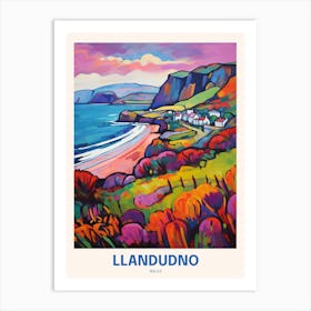 Llandudno Wales  2 Uk Travel Poster Art Print