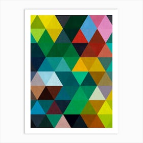 Harmonious composition of triangles 2 Art Print