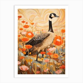 Canada Goose 3 Detailed Bird Painting Art Print