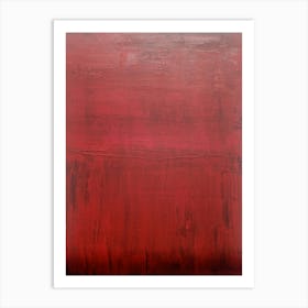 Red fields Art Print