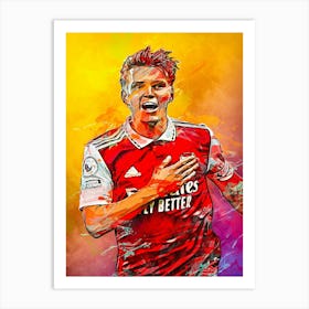 Martin Ødegaard Arsenal 1 Art Print