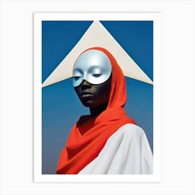 Cosmic Threads: Afrofuturistic Elegance Art Print