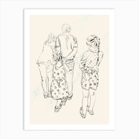 Grandparents Through the Glass Art Print