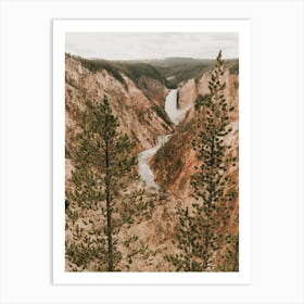 Yellowstone River Canyon Art Print
