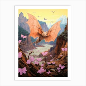 Malagasy Mouse Eared Bat Painting 1 Art Print