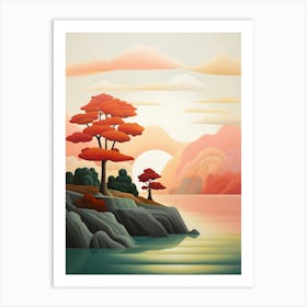 Island Abstract Minimalist 6 Art Print