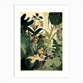 Jungle Botanical 2 Rousseau Inspired Art Print