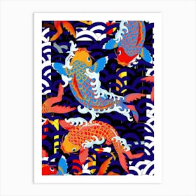 Koi Fish Traditional Japanese Art 1 Affiche