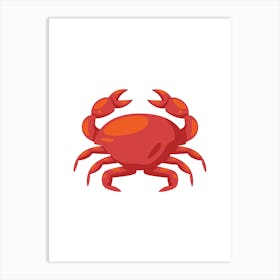 Crab Vector Illustration. Art Print