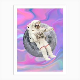 Astronaut In Space 5 Art Print
