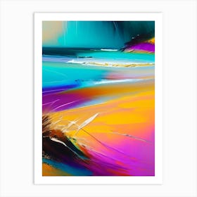 Beach Waterscape Bright Abstract 1 Art Print