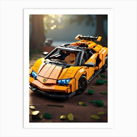 Lego Lamborghini 2 Art Print