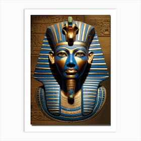 Pharaoh Mask Art Print