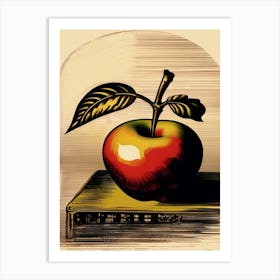 Apple On A Book, Inspired By Rembrandt Art Print