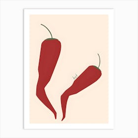 Hot Chili Peppers Art Print