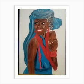 African girl Art Print