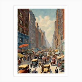 New York City Street Scene 24 Art Print