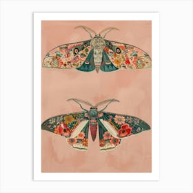 Butterfly Symphony William Morris Style 9 Art Print