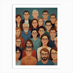 Group Of People Art Print