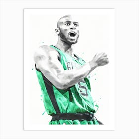 Kevin Garnett Boston Celtics Basketball Art Print