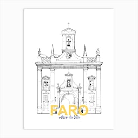 Faro Portugal City Monument Art Print