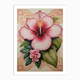 National Flower Hibiscus Art Print