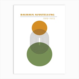 Bauhaus Green Exhibition 12 Art Print