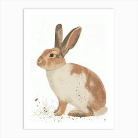 New Zealand Rabbit Nursery Illustration 1 Art Print
