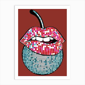 Cherry Mosaic Art Print