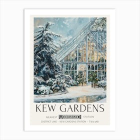 William Morris Prints Kew Gardens Snow Christmas Gift Winter Vintage Art Print