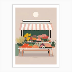 Market Stall Art Print