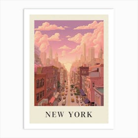 Vintage Travel Poster New York 2 Art Print
