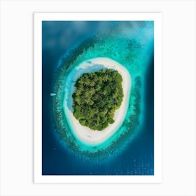 Island In The Maldives 13 Art Print