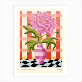 Spring Collection Peony Flower Vase 2 Art Print