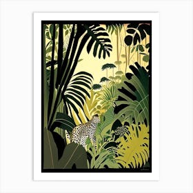 Close Up Jungle 2 Rousseau Inspired Art Print