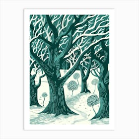 Winter Trees Art Print