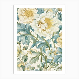 Floral Wallpaper 3 Art Print