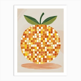 Orange Mosaic 37 Art Print