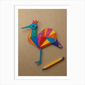 Origami Crane Art Print