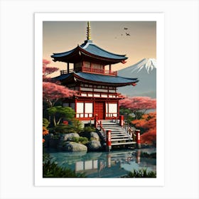 Japanese Pagoda Art Print