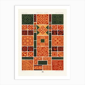 Middle Ages Pattern, Albert Racine 6 Art Print