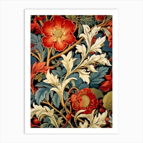 Floral Wallpaper 8 Art Print