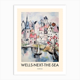 Wells Next The Sea (Norfolk) Painting 1 Travel Poster Art Print