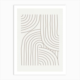 Abstract Lines- B01 Art Print